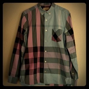 Burberry Casual Men's Long Sleeve Button Down M